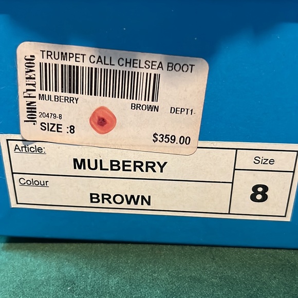 John Fluevog Lug sole chestnut brown Chelsea boot from Fluevog. 8M/10L - Picture 8 of 10